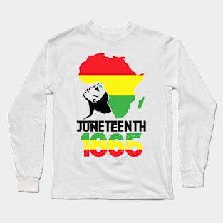 Juneteenth Is My Independence Day Black Women Black Pride Long Sleeve T-Shirt